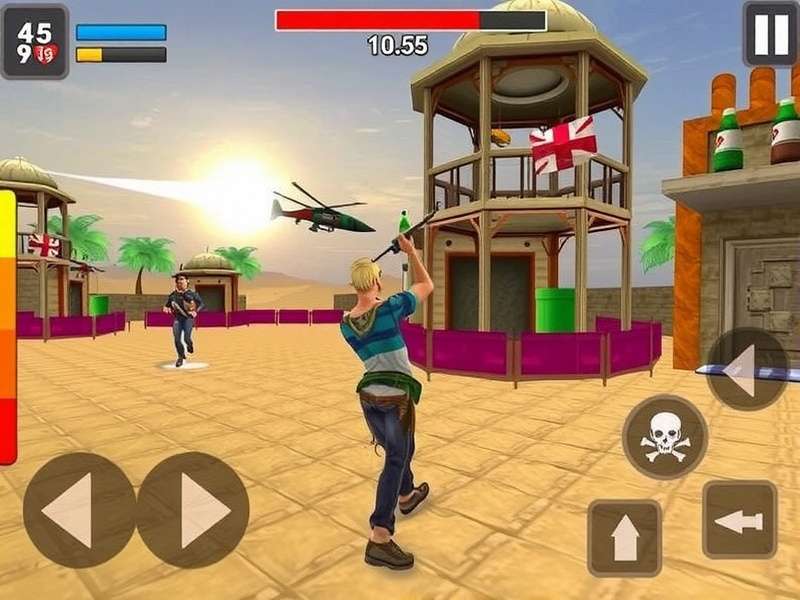 Intense combat in the streets of Lucknow Lucknow Rampage Raiders Strike Gameplay Screenshot